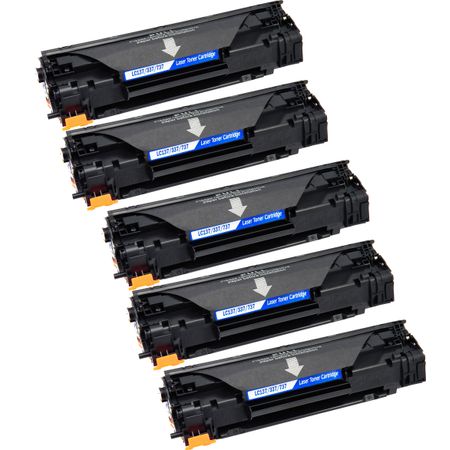 Canon 137 Black Compatible Toner Cartridges 5-Pack (9435B001AA)